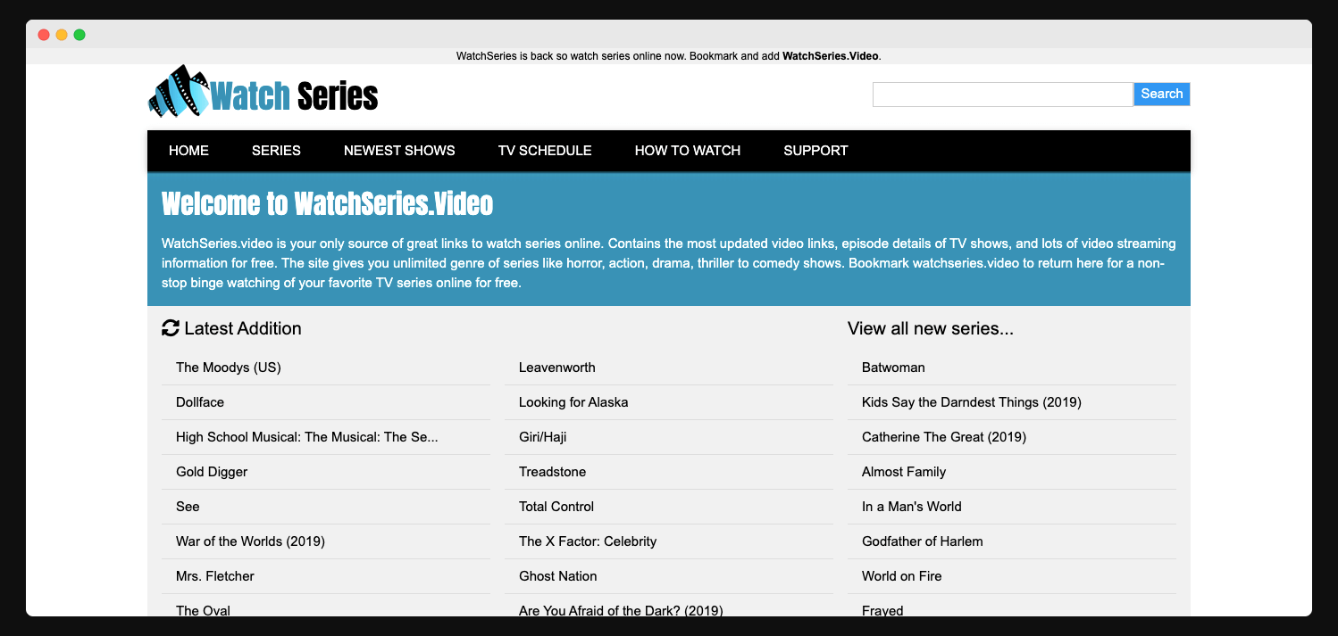 sites to watch series Watch TV series online free stream.