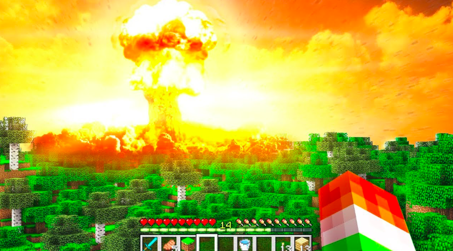 Minecraft explosion