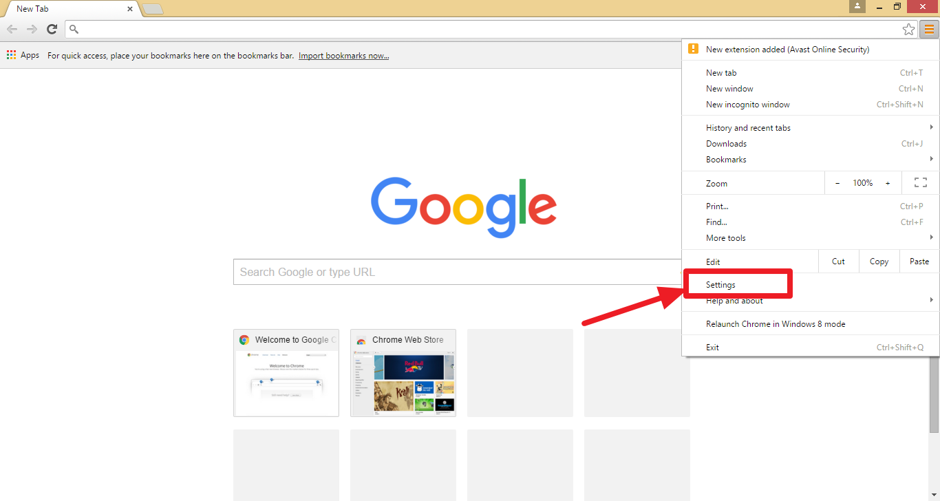 how to set homepage in Chrome